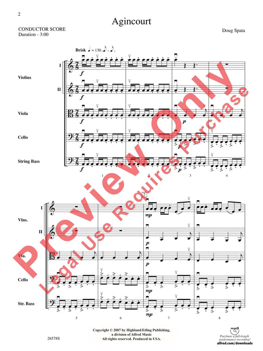 Agincourt 總譜 | 小雅音樂 Hsiaoya Music