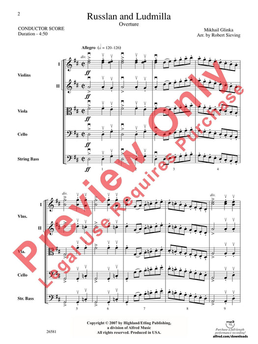 Russlan and Ludmilla 總譜 | 小雅音樂 Hsiaoya Music
