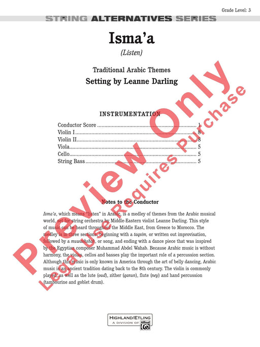 Isma'a 總譜 | 小雅音樂 Hsiaoya Music