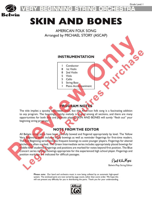 Skin and Bones 總譜 | 小雅音樂 Hsiaoya Music