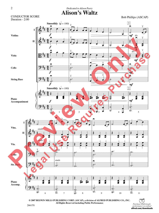 Alison's Waltz 圓舞曲 總譜 | 小雅音樂 Hsiaoya Music