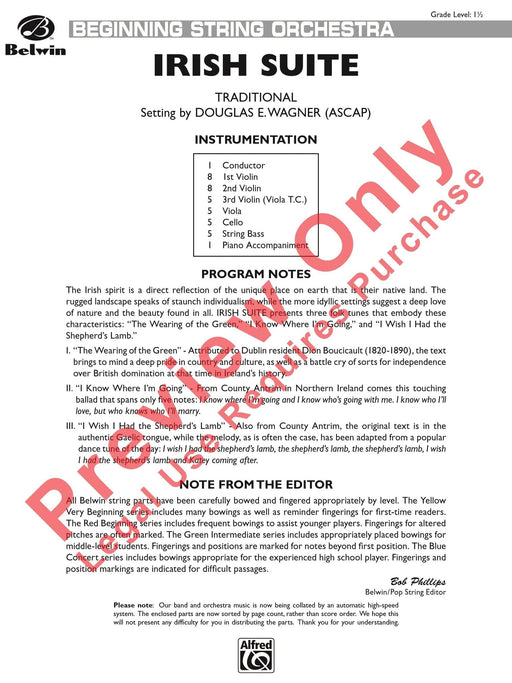 Irish Suite 組曲 總譜 | 小雅音樂 Hsiaoya Music