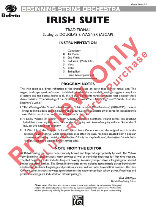 Irish Suite 組曲 總譜 | 小雅音樂 Hsiaoya Music