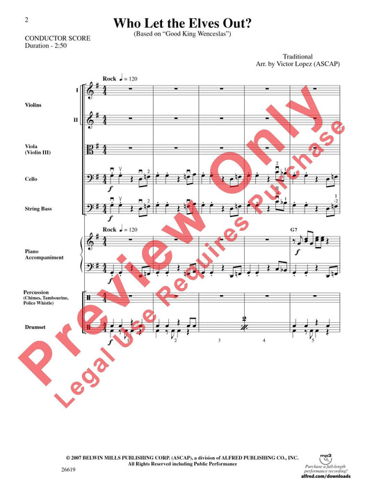 Who Let the Elves Out? 總譜 | 小雅音樂 Hsiaoya Music