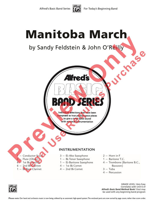 Manitoba March 進行曲 總譜 | 小雅音樂 Hsiaoya Music