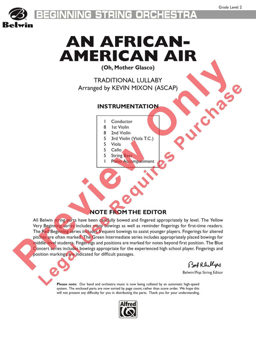 An African-American Air 總譜 | 小雅音樂 Hsiaoya Music