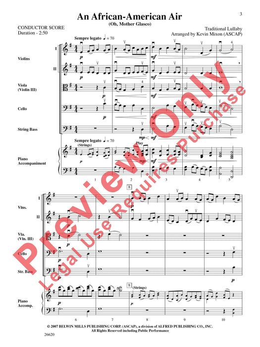 An African-American Air 總譜 | 小雅音樂 Hsiaoya Music