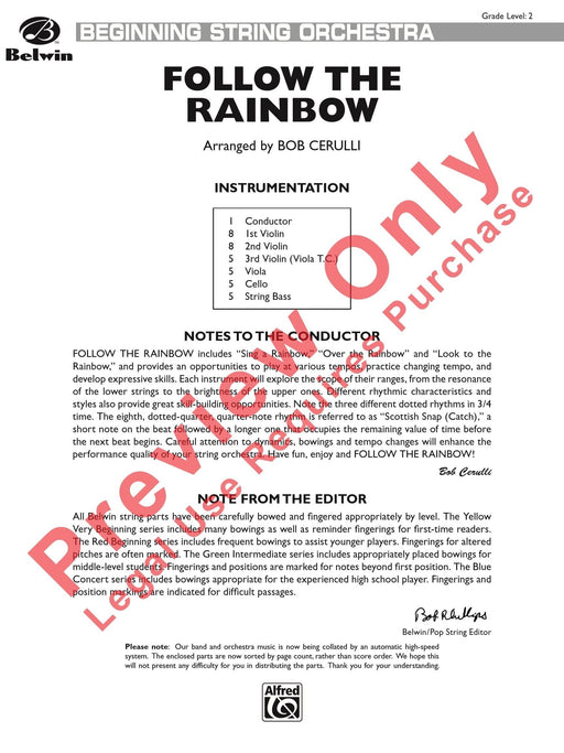 Follow the Rainbow Featuring: Sing a Rainbow / Over the Rainbow / Look to the Rainbow 總譜 | 小雅音樂 Hsiaoya Music