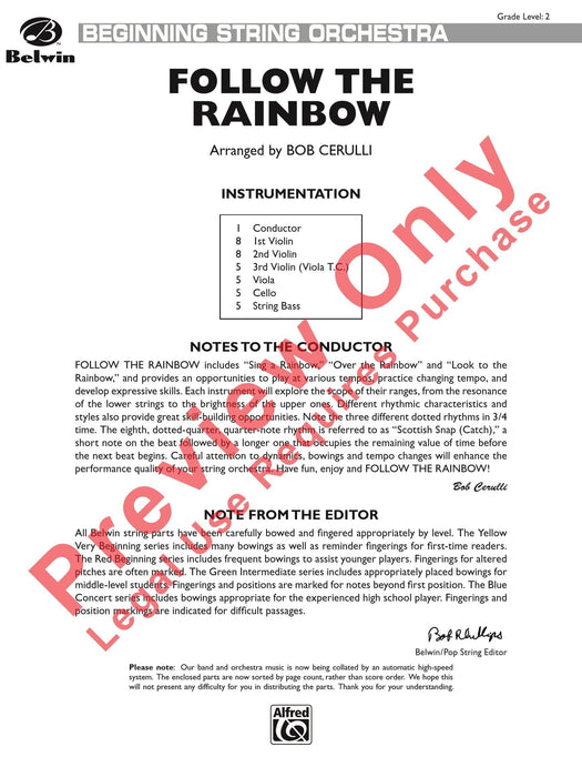 Follow the Rainbow Featuring: Sing a Rainbow / Over the Rainbow / Look to the Rainbow 總譜 | 小雅音樂 Hsiaoya Music