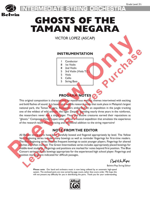 Ghosts of the Taman Negara 總譜 | 小雅音樂 Hsiaoya Music