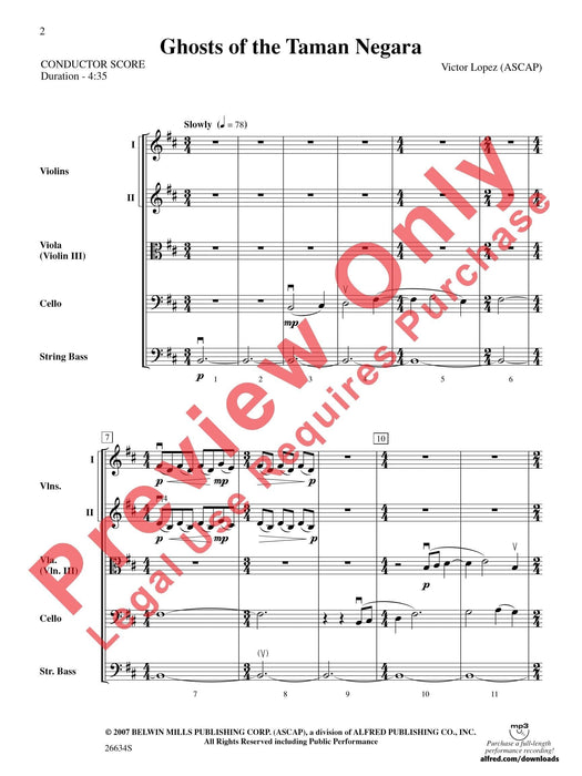 Ghosts of the Taman Negara 總譜 | 小雅音樂 Hsiaoya Music