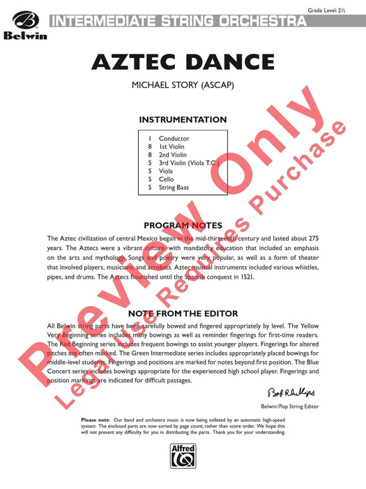 Aztec Dance 舞曲 總譜 | 小雅音樂 Hsiaoya Music