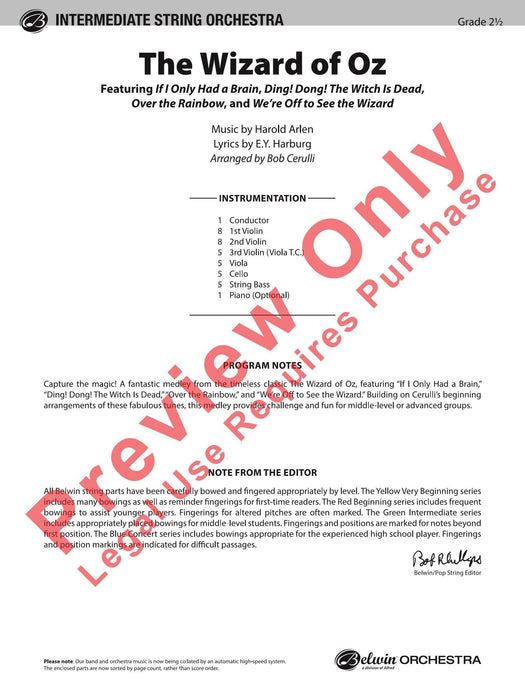 The Wizard of Oz 總譜 | 小雅音樂 Hsiaoya Music