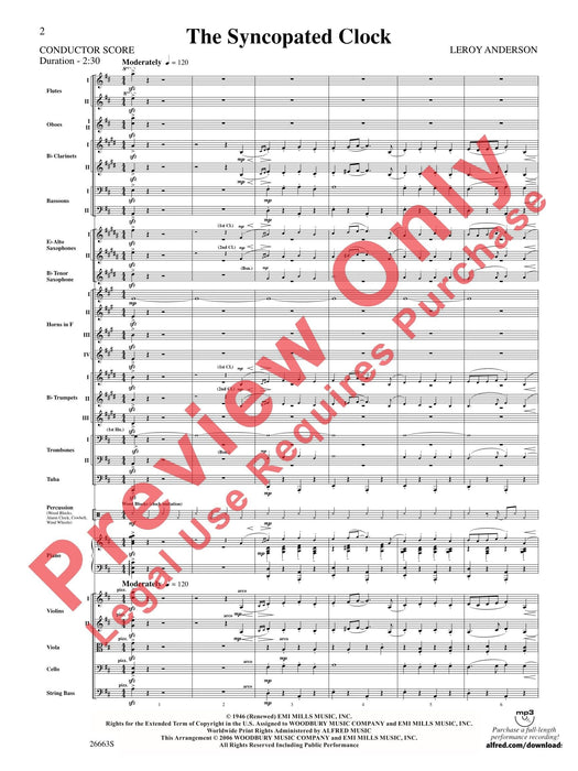 The Syncopated Clock 總譜 | 小雅音樂 Hsiaoya Music