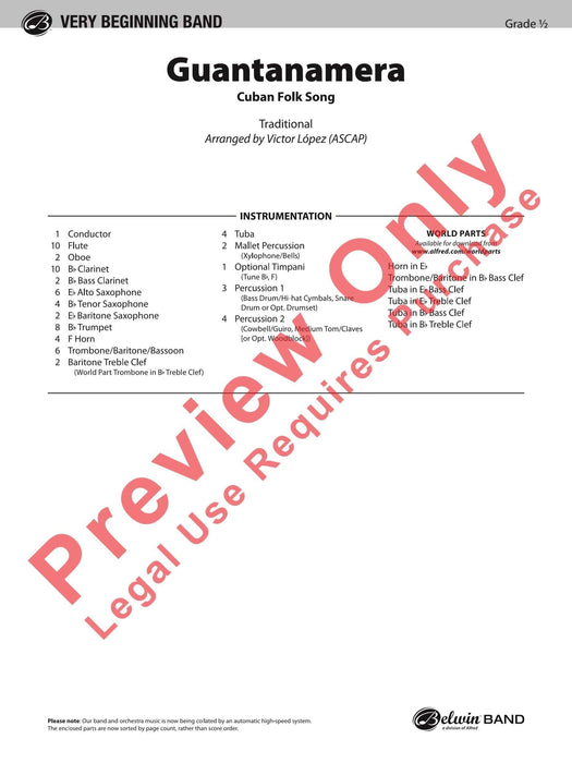 Guantanamera 總譜 | 小雅音樂 Hsiaoya Music