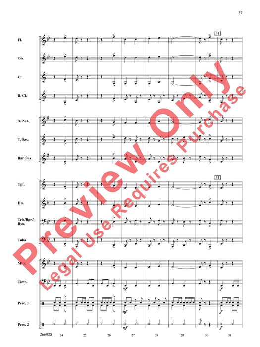 Belwin Beginning Band Kit #3 A Complete Concert Including: Barcarolle / Olé / Flyin' Fingers / Top of the Class 音樂會 船歌 總譜 | 小雅音樂 Hsiaoya Music