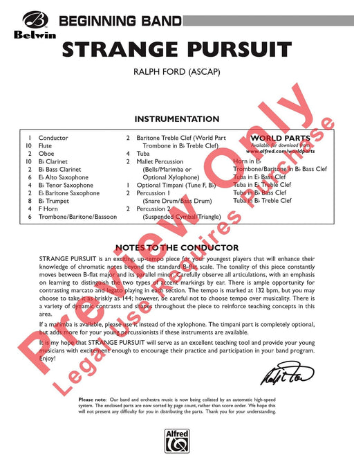 Strange Pursuit 總譜 | 小雅音樂 Hsiaoya Music