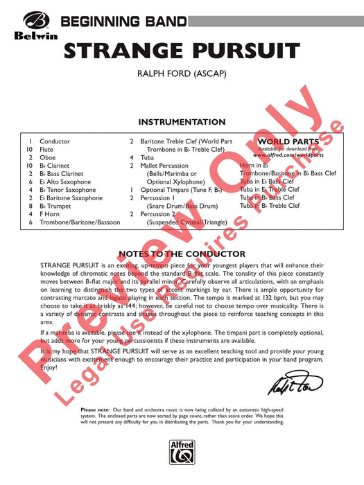 Strange Pursuit 總譜 | 小雅音樂 Hsiaoya Music