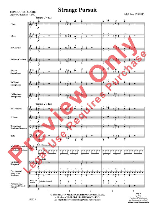 Strange Pursuit 總譜 | 小雅音樂 Hsiaoya Music