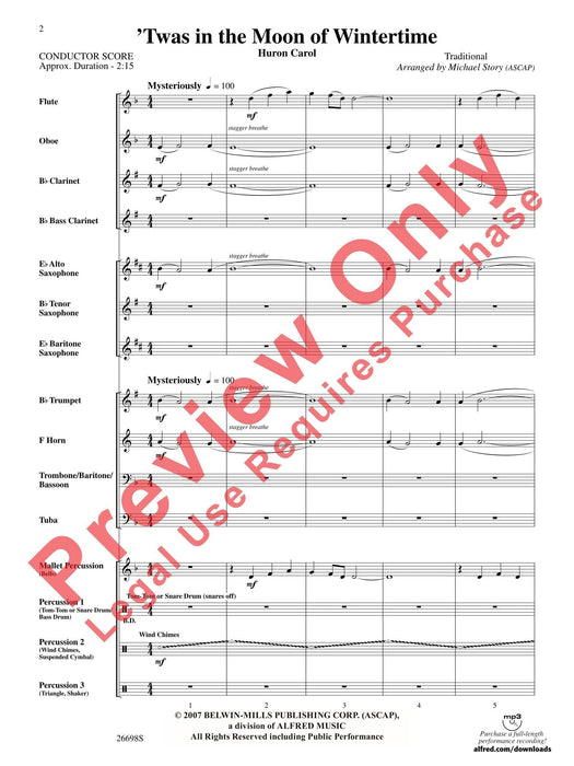 Twas in the Moon of Wintertime 總譜 | 小雅音樂 Hsiaoya Music