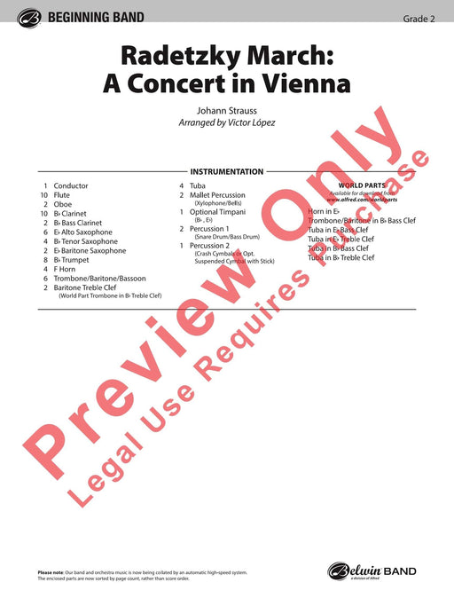 Radetzky March: A Concert in Vienna 史特勞斯,約翰 拉德茨基進行曲 音樂會 總譜 | 小雅音樂 Hsiaoya Music