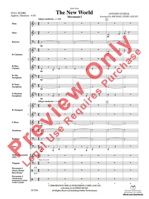 The New World, Suite from 德弗札克 組曲 總譜 | 小雅音樂 Hsiaoya Music