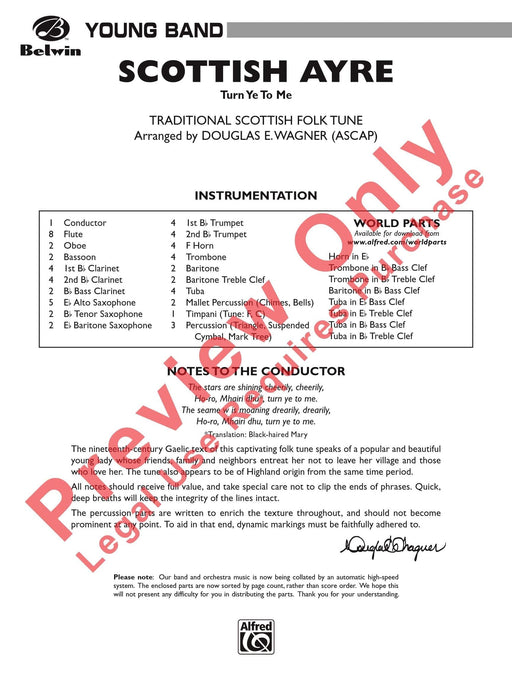 Scottish Ayre 總譜 | 小雅音樂 Hsiaoya Music