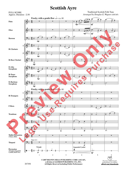 Scottish Ayre 總譜 | 小雅音樂 Hsiaoya Music