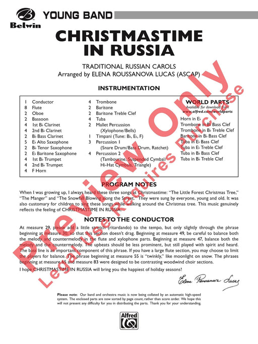 Christmastime in Russia 總譜 | 小雅音樂 Hsiaoya Music