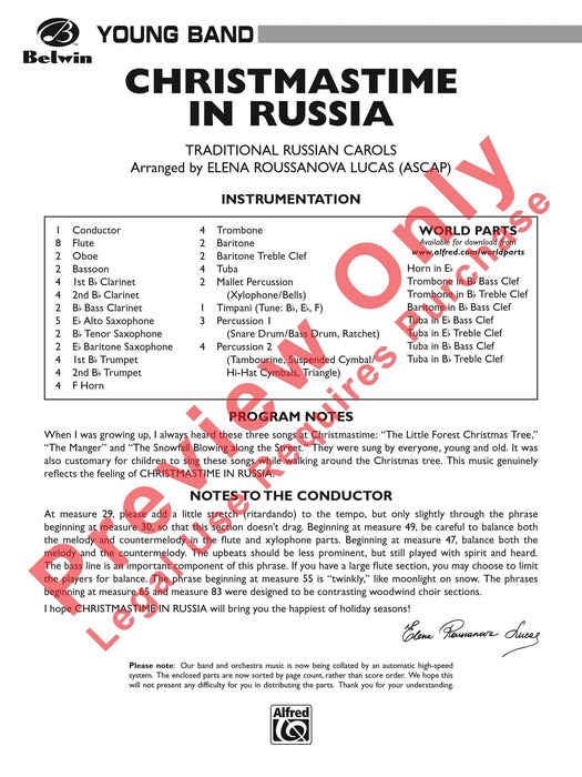 Christmastime in Russia 總譜 | 小雅音樂 Hsiaoya Music