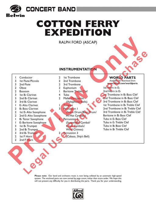 Cotton Ferry Expedition 總譜 | 小雅音樂 Hsiaoya Music