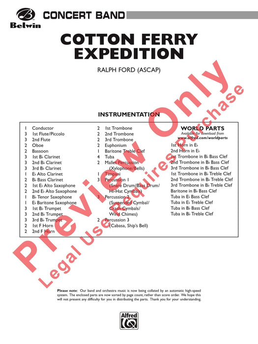 Cotton Ferry Expedition 總譜 | 小雅音樂 Hsiaoya Music