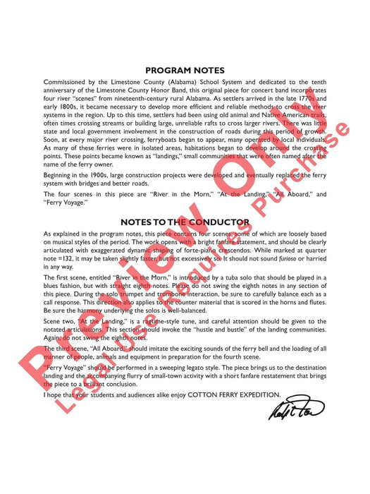 Cotton Ferry Expedition 總譜 | 小雅音樂 Hsiaoya Music