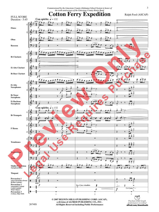 Cotton Ferry Expedition 總譜 | 小雅音樂 Hsiaoya Music