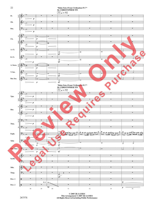 Video Games Live -- Part 1 Featuring: Halo / Civilization IV / Kingdom Hearts 總譜 | 小雅音樂 Hsiaoya Music