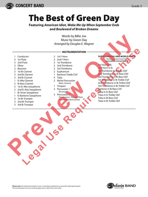 The Best of Green Day Featuring: American Idiot / Wake Me Up When September Ends / Boulevard of Broken Dreams 總譜 | 小雅音樂 Hsiaoya Music