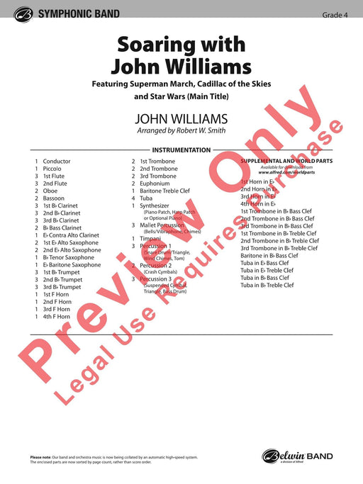 Soaring with John Williams Featuring: Superman March / Cadillac of the Skies / Star Wars (Main Title) 進行曲 總譜 | 小雅音樂 Hsiaoya Music