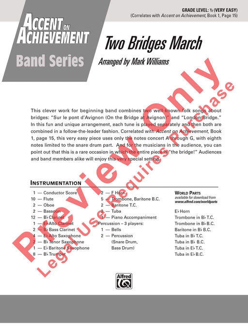 Two Bridges March 進行曲 總譜 | 小雅音樂 Hsiaoya Music