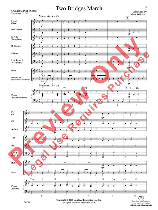 Two Bridges March 進行曲 總譜 | 小雅音樂 Hsiaoya Music