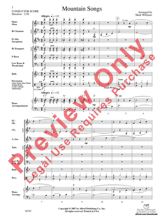 Mountain Songs 總譜 | 小雅音樂 Hsiaoya Music