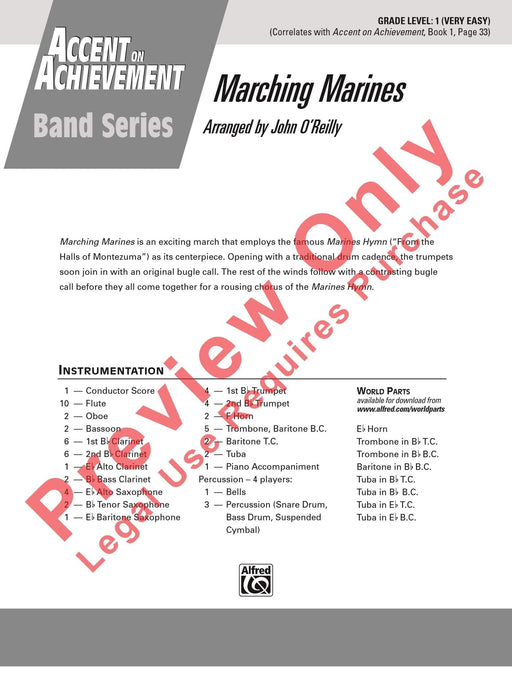 Marching Marines 進行曲 總譜 | 小雅音樂 Hsiaoya Music