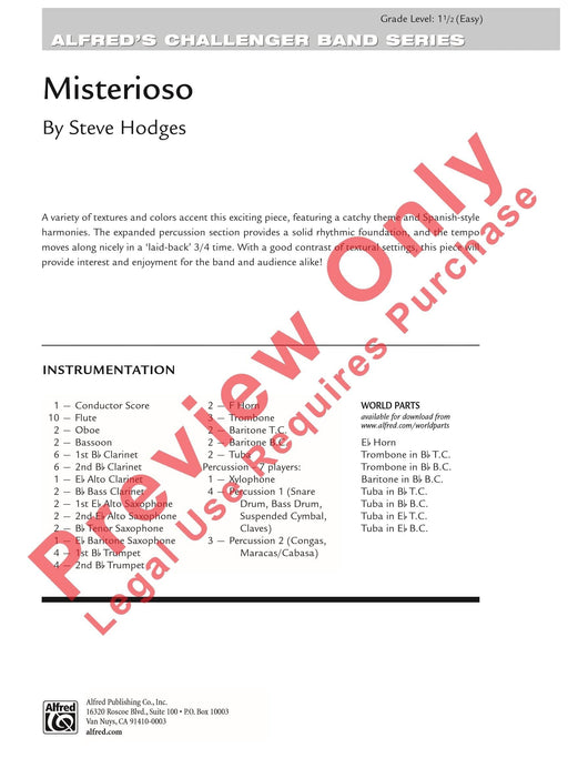 Misterioso 總譜 | 小雅音樂 Hsiaoya Music