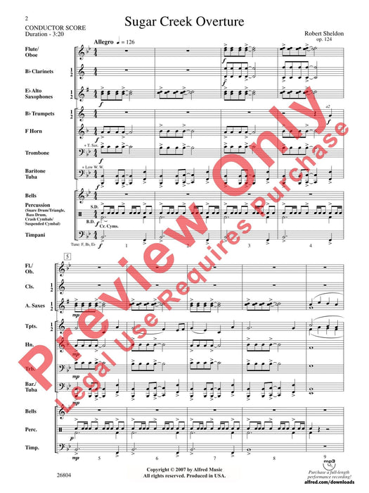 Sugar Creek Overture 序曲 總譜 | 小雅音樂 Hsiaoya Music