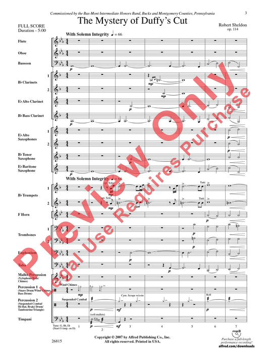 The Mystery of Duffy's Cut 神秘劇 總譜 | 小雅音樂 Hsiaoya Music