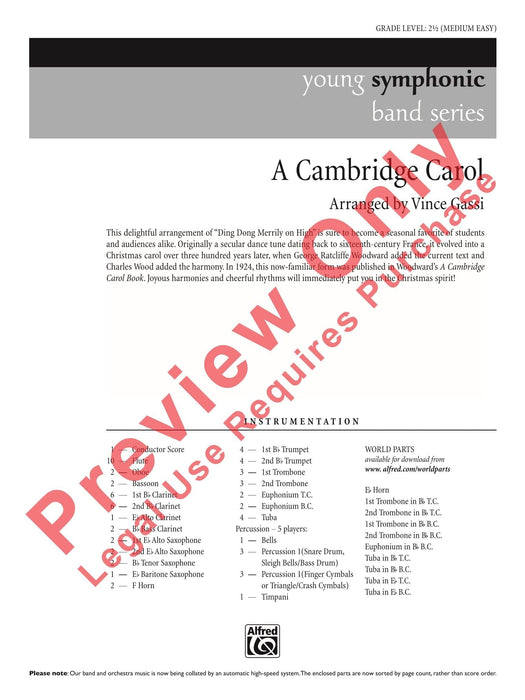 A Cambridge Carol 耶誕頌歌 總譜 | 小雅音樂 Hsiaoya Music