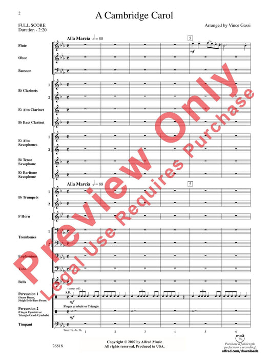 A Cambridge Carol 耶誕頌歌 總譜 | 小雅音樂 Hsiaoya Music