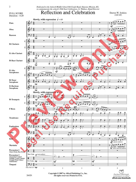 Reflection and Celebration 反射 總譜 | 小雅音樂 Hsiaoya Music