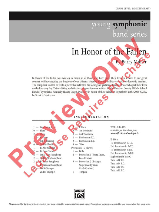 In Honor of the Fallen 總譜 | 小雅音樂 Hsiaoya Music