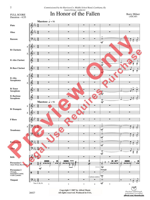 In Honor of the Fallen 總譜 | 小雅音樂 Hsiaoya Music