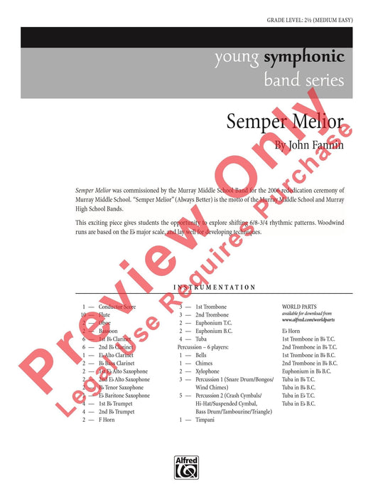 Semper Melior 總譜 | 小雅音樂 Hsiaoya Music